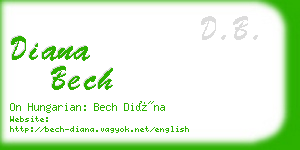 diana bech business card